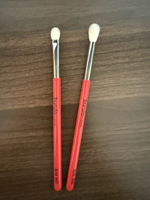 Burula Natural Goat Bristles Eyeshadow Blending Makeup Brush Set Of 2