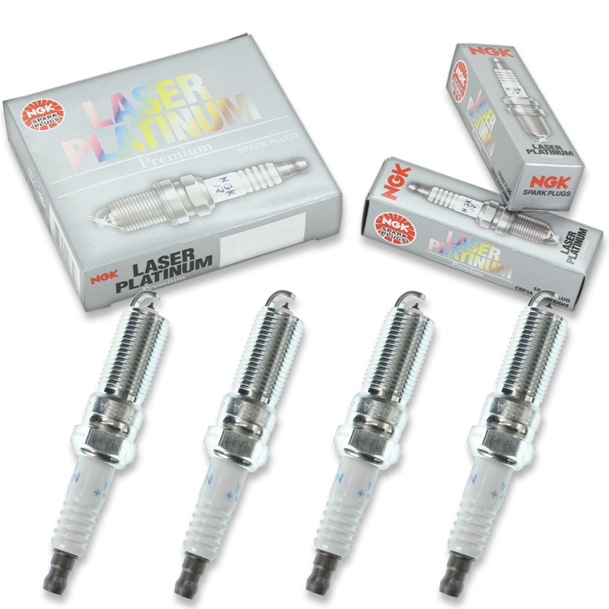 4 pcs NGK Laser Platinum Spark Plugs for 2013-2017 Ford C-Max 2.0L L4 - le