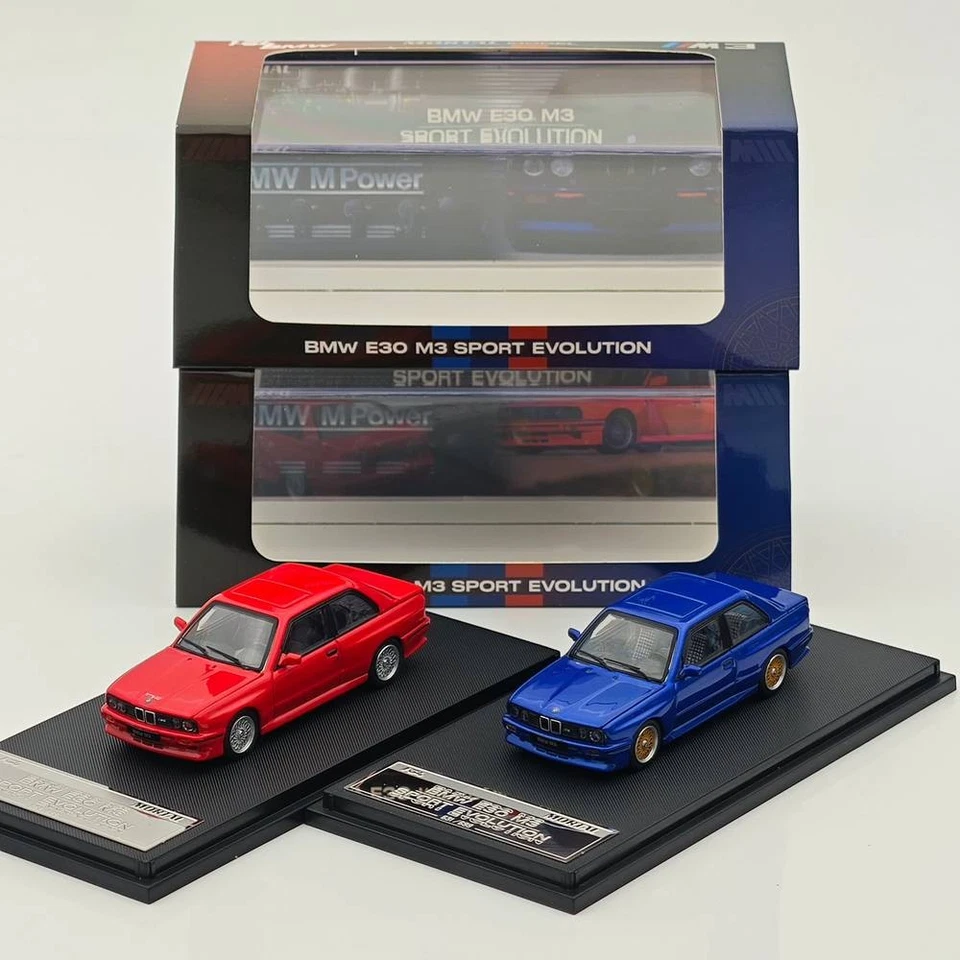 Mortal 1/64 BMW E30 M3 Sport Evolution Diecast Open Hood Ideal Hobby Collectible - Imagem 2 de 4
