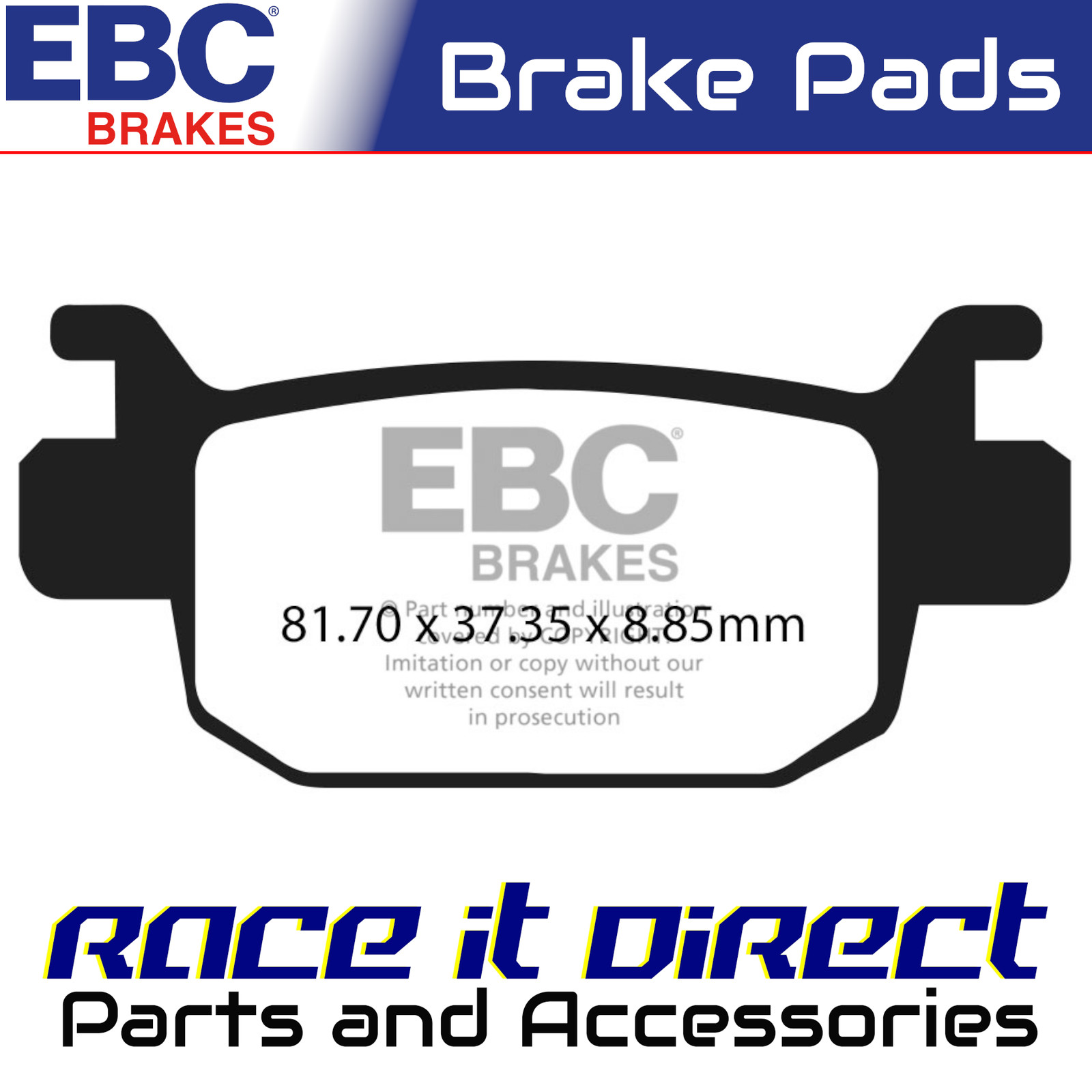 Brake Pads for BENELLI LEONCINO 500 TRAIL ABS 2020-2022 Rear Semi Sintered EBC