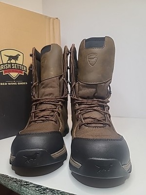 Irish Setter Terrain 12'' Waterproof Brown Hunting Boots Mens Sz 12 D 