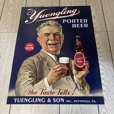 Vintage 2003 Yuengling & Son Porter Beer Poster  28x18 Since 1829 Pottsville NEW