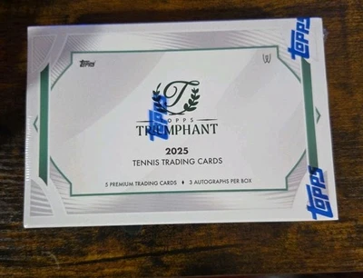 2025 Topps Triumphant Tennis Hobby Box - FACTORY SEALED & SHIPS NOW!