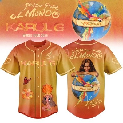 Viajando Por El Mundo Tropitour Jersey Limited Edition 2026 Orange