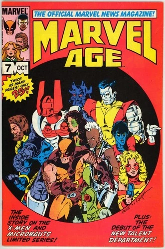 MARVEL AGE 7 NM- 9.2 HI GRADE X-MEN 1st PREVIEW MARVEL TAILS SPIDER-HAM 1983 BIN