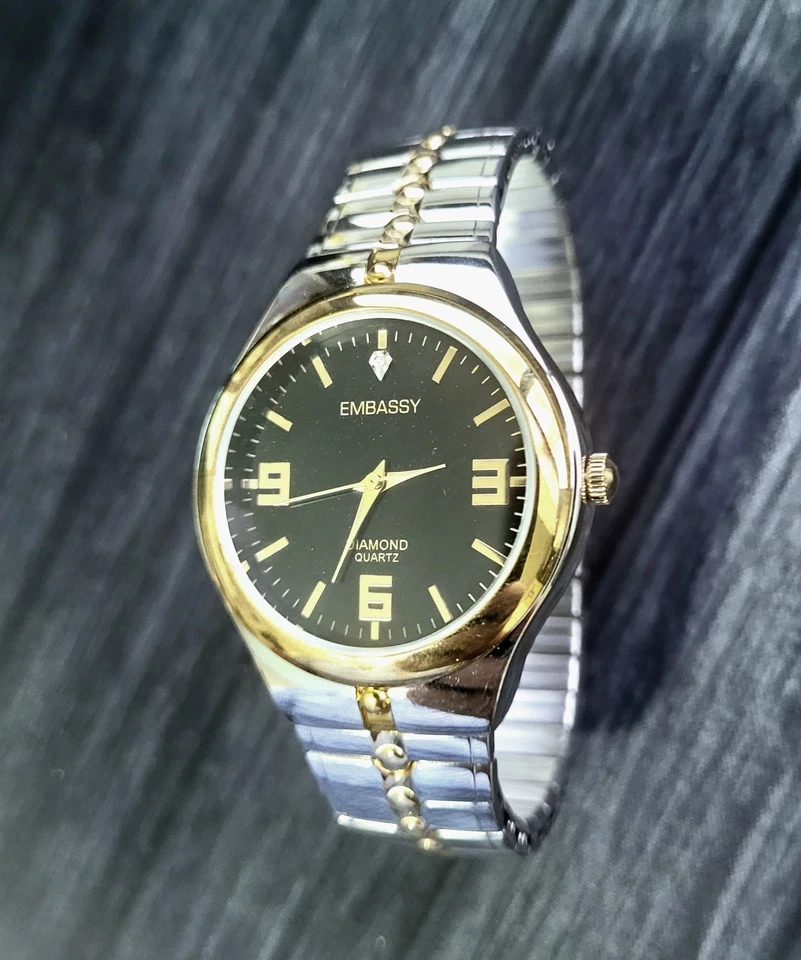 Rare Vintage Gruen Embassy Diamond Mens Watch New In Box - Image 3 of 4