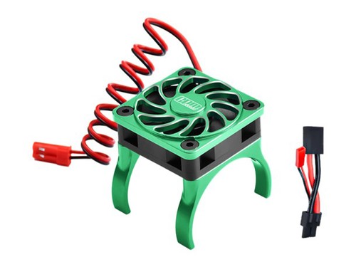 VENTILATORE DISSIPATORE MOTORE IN LEGA - 36mm PER TRAXXAS 1/8 JATO MINI XRT MINI MAXX - Foto 5 di 10