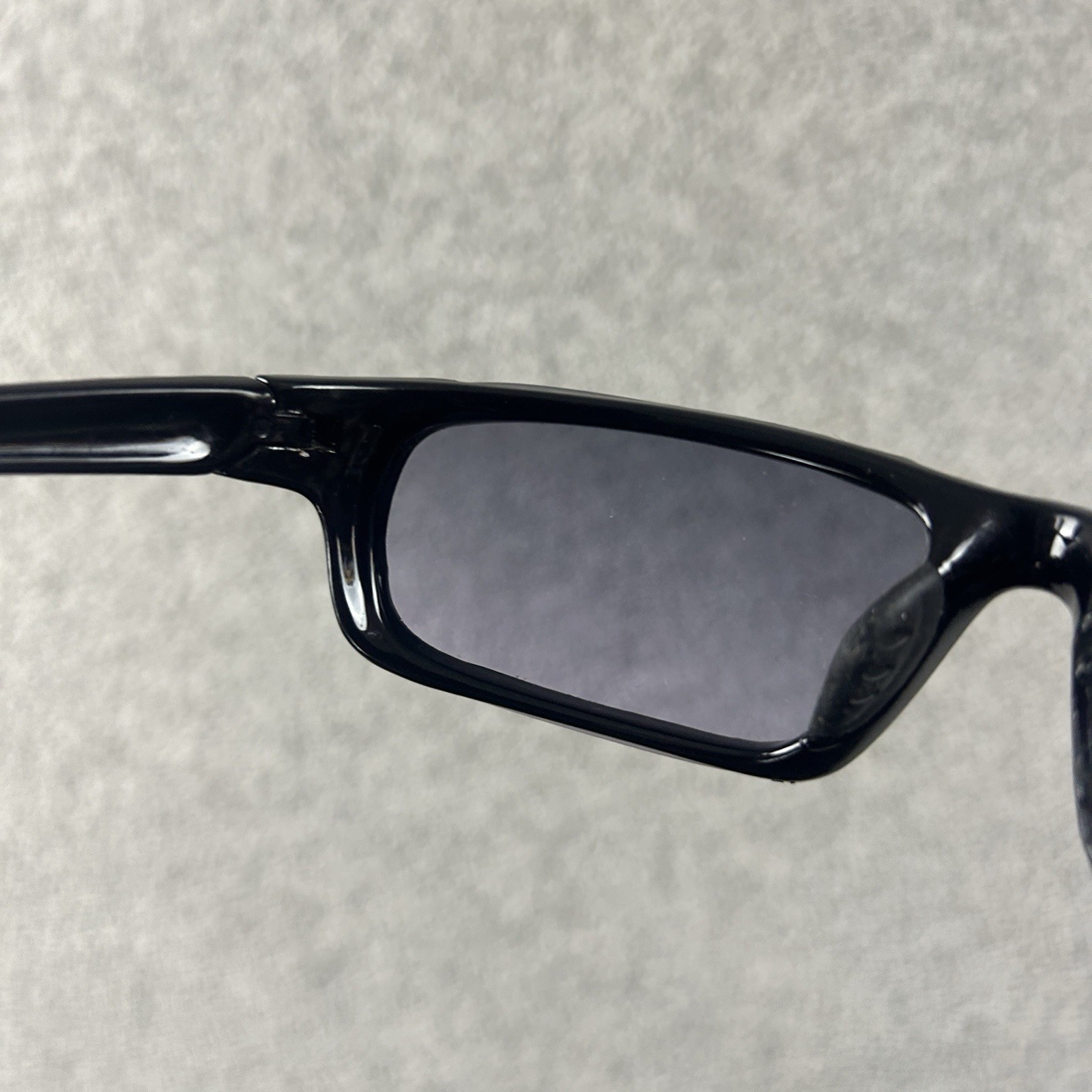 Castro Black Sunglasses Rectangular Wrap Y2K Stre… - image 9