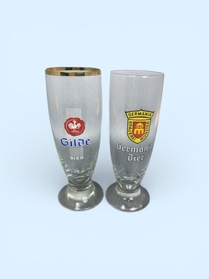 Germania Bier & Gilde Beer German Brauer Since 1546 Beer Glass