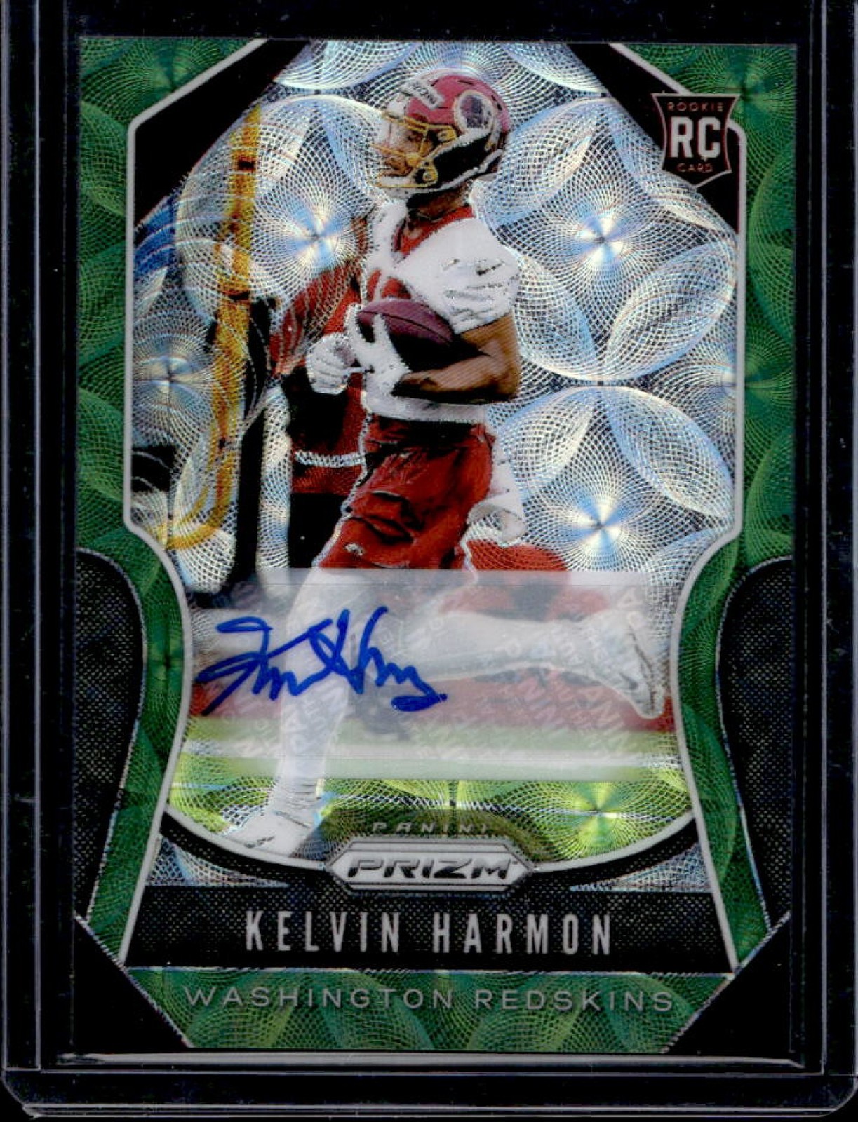 Kelvin Harmon Panini Prizm #363 Autograph-Green Scope