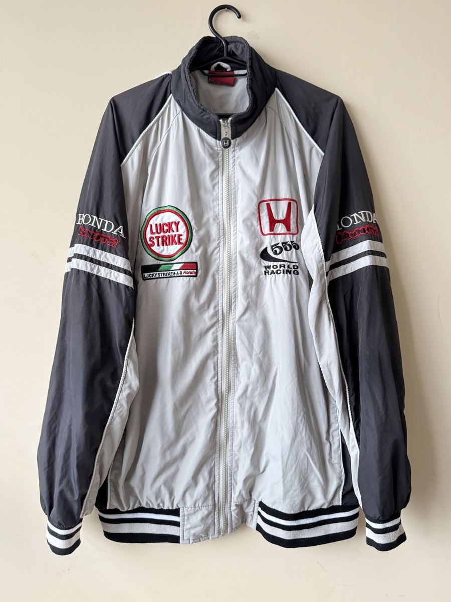 ラッキー Vintage Honda Lucky Strike Brunotti racing motorsport light nylon