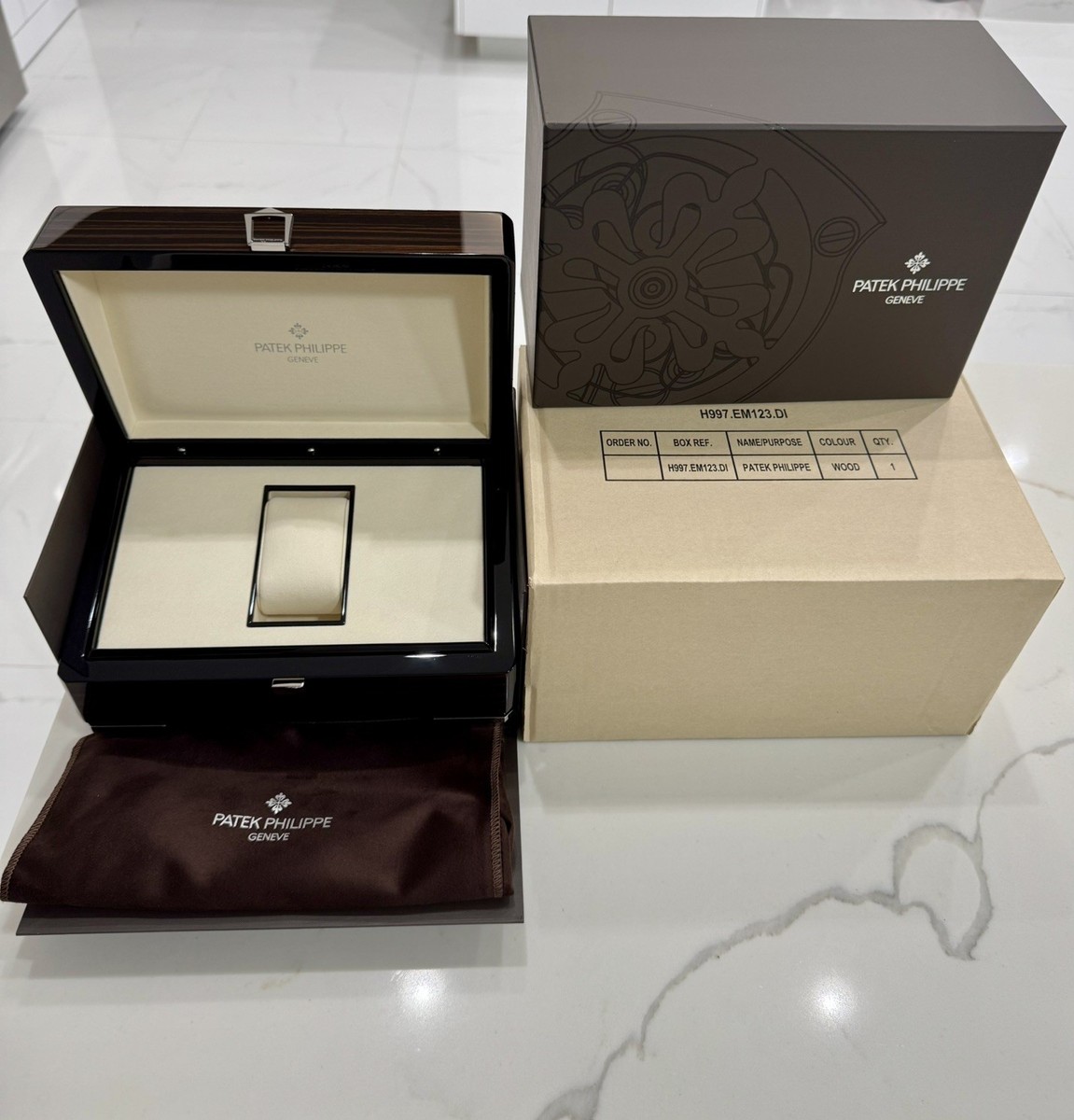 Authentic Patek Philippe Watch Box H997.em123 Nautilus Aquanaut
