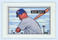 Mickey Mantle 1989 Bowman 1951 Reprint Sweepstakes Card New York Yankees HOF