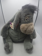 New Disney Store EEYORE 15" Plush Stuffed Toy Winnie The Pooh Large Gray Donkey