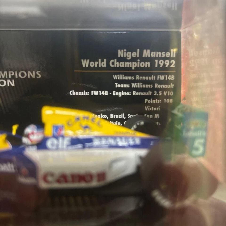 Modellino auto Williams Renault FW14B 1992 Nigel Mansell F1 scala 1/43 - Immagine 3 di 4