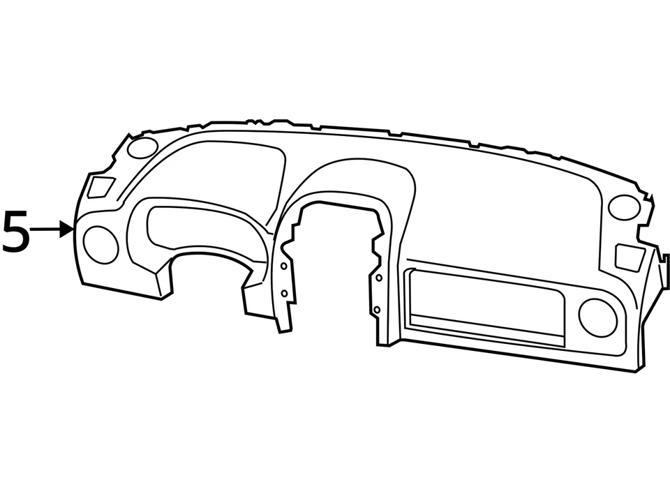 Dash Panel Fits 09-17 PATRIOT 1692195 Foto 4 de 4