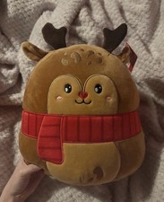 Brand New Reindeer Squishmallow Plushie Teddy With Tags Christmas Gift 2024 Uk