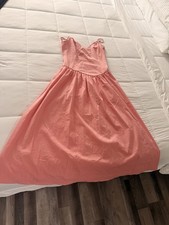 Express Mixed Media V-Neck Drop Waist Maxi Dress with Pockets