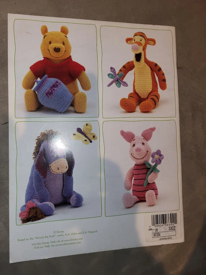 Leisure Arts Winnie The Pooh & Friends Thread Crochet Little Buddies Patterns - Image 2 of 3