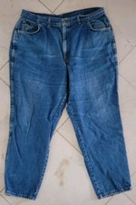 Vintage Chic Women's 24W Plus Blue Jeans High Rise Mom Tapered Leg Made In USA
