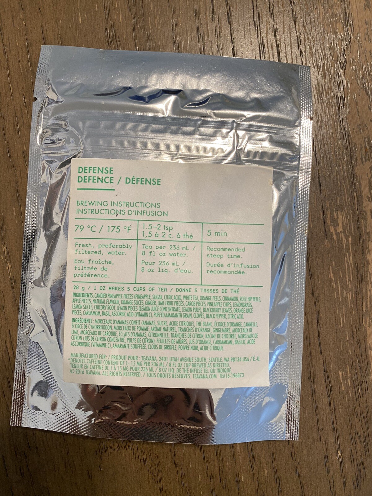Teavana Super Rare Flavored White Tea "Defense" TEA | 1oz SEALED&nbsp;