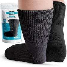 Bariatric Socks Extra Wide Diabetic Socks for Women Lymphedema Socks Extra Wi...