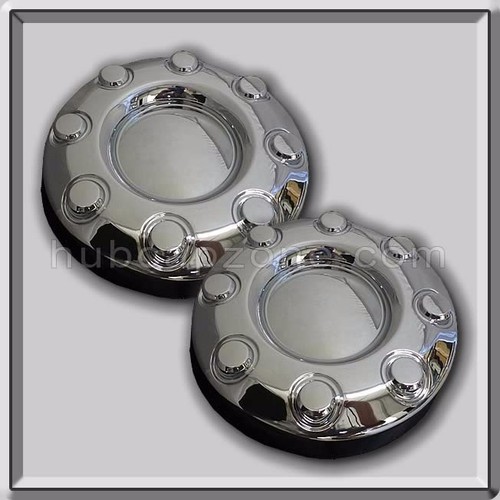 Set of 4 2007-2008 Ford F-350 Chrome Center Caps Hubcaps 2WD Dually Wheel Truck - Picture 3 of 5
