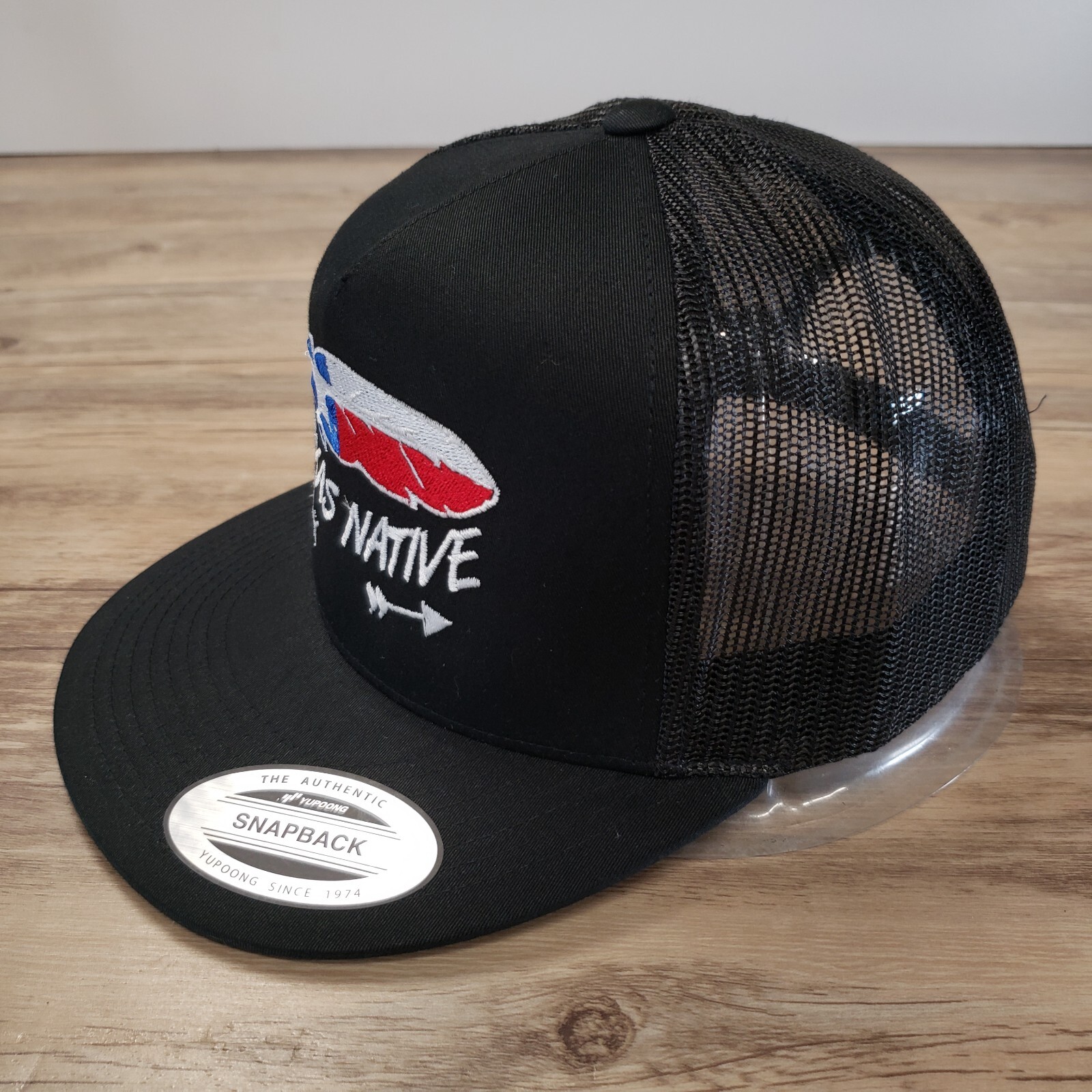 Texas Native Hat Cap Snapback TX Flag Feather Arr… - image 5