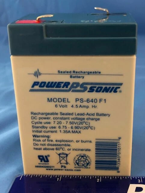 Power-Sonic 6 V baterías de un solo uso