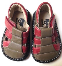 See Kai Run Sandals Hard Sole Shoes Size 3 Boys Slip On