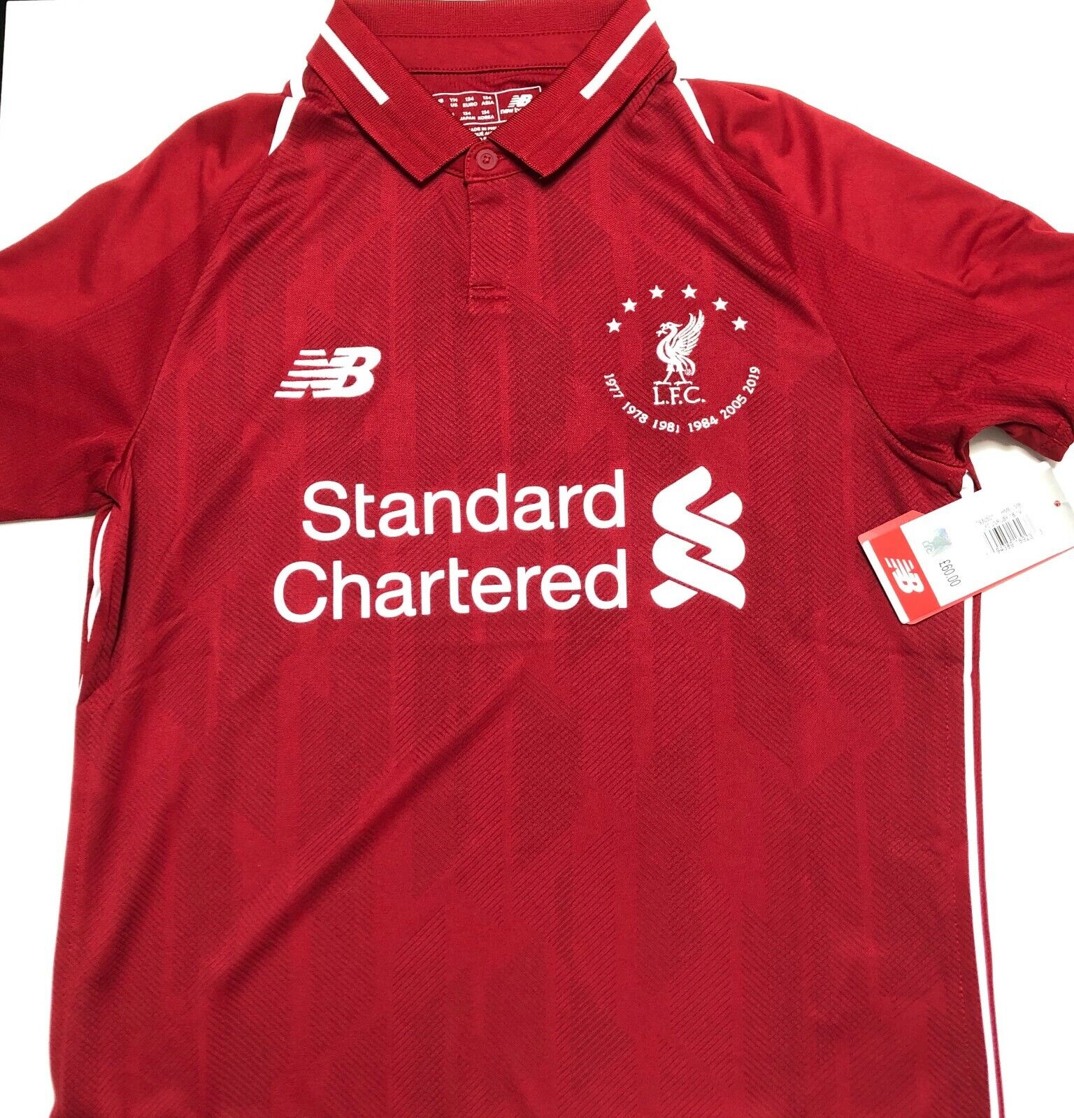 2018/19 New Balance Liverpool Champions League Commemorative Embroidered  Jersey