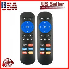 2 x Packs Replacement Remote Control Compatible For Roku TV, ONN, Hisense, TCL