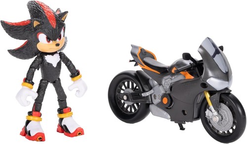 Sonic 3 Movie Shadow con Motocicleta 5" Juego Figura Licencia Oficial - Imagen 6 de 10