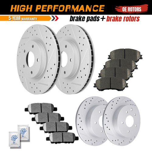 Nissan Rogue Brake Pads Cost Drilled & Slotted Brake Rotors - Foto 2