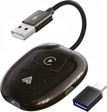 Wireless CarPlay & Android Auto Adapter, 2 in 1 CarPlay & Android Auto