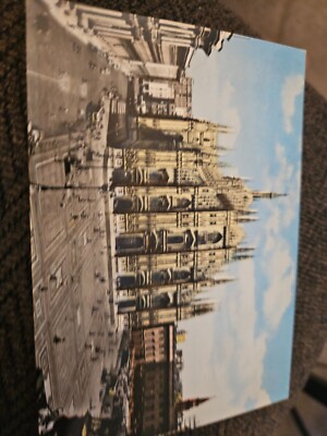 Vintage Postcard Milano Italy The Cathedral Square Plaza Duomo Milan