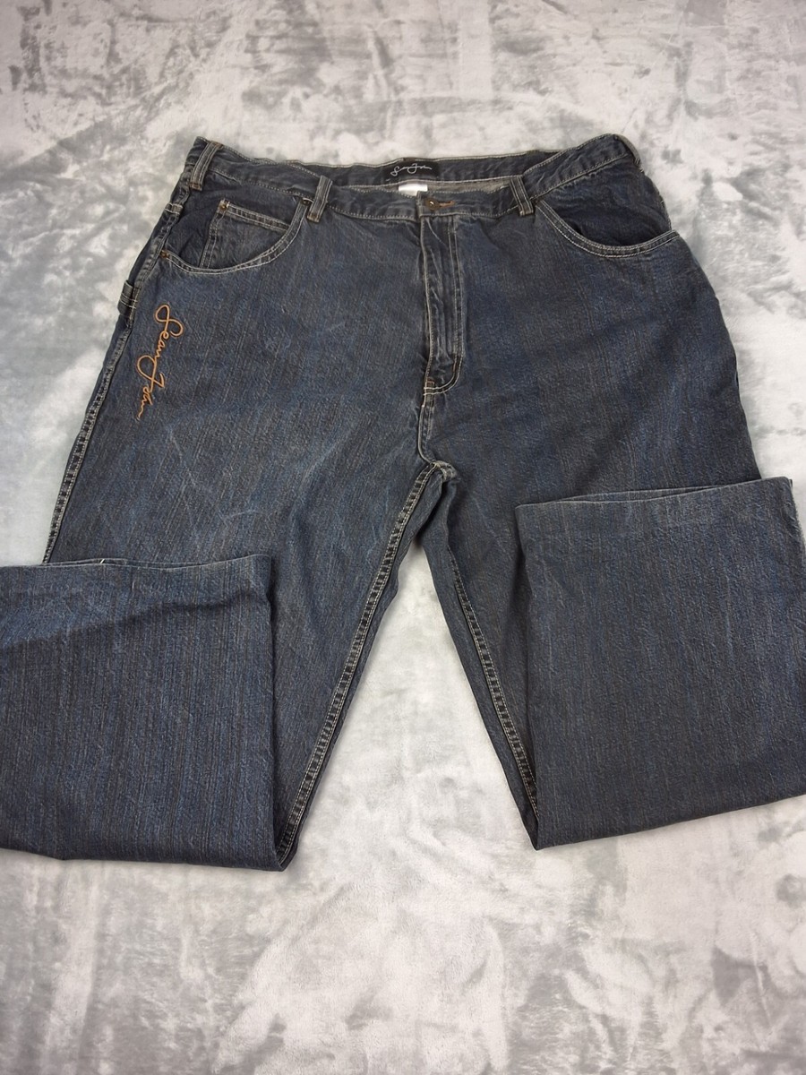 Vintage Sean John Jeans Mens 38X27 Blue Baggy Street Hip Hop Y2K
