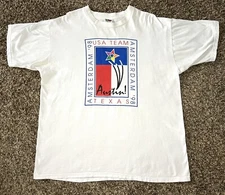 VINTAGE USA Team Austin TX Amsterdam ‘98 Shirt XL 23” X 28”