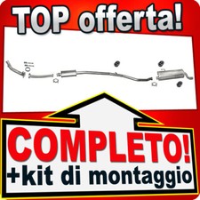 Scarico Completo per PEUGEOT 206 CC 1.6 16V 2000-2005 Marmitta +Tubo