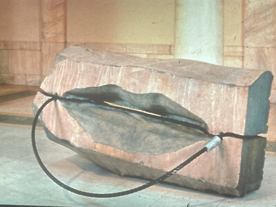 Luciano Fabro  Demeter'' Italian Arte Povera 35mm Glass Art Slide