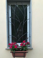 INFERRIATA, GRATE DI SICUREZZA IN FERRO, FISSA O APRIBILE ANCHE CON SNODO 