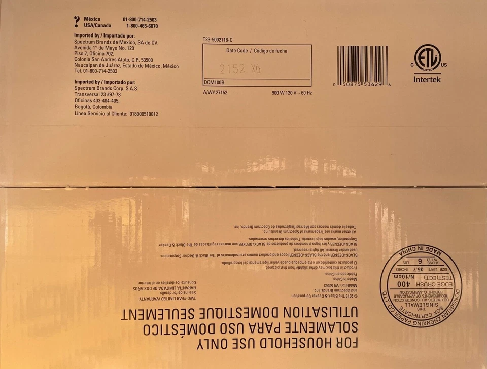 Black & Decker - DCM100B - 12-Cup Programmable Coffeemaker - Black - Image 4 of 4