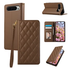 Magnetic Leather Flip Stand Card Wallet Case For Google Pixel 9 Pro XL 8A 7A 6A