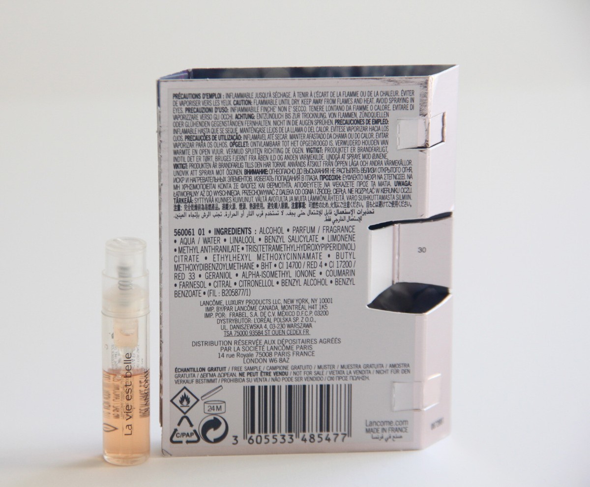 LaVieEstBelle LANCOME La Vie Est Belle EDP Natural Spray Vial In Sample