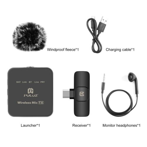 Wireless Lavalier Microphone for iPhone / Type-C Phone w/Type-C / 8-Pin Receiver - Picture 21 of 24