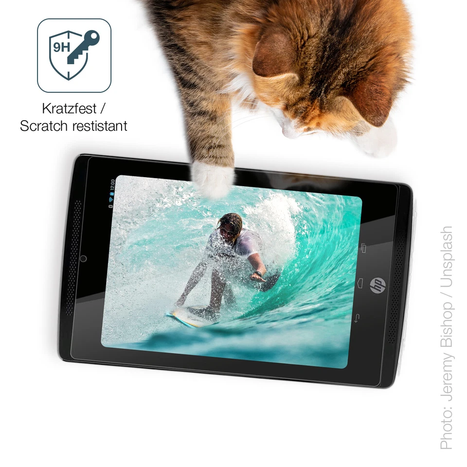 2x Screen Protector for HP Slate 7 Extreme Flexible Glass 9H dipos - Image 3 of 4