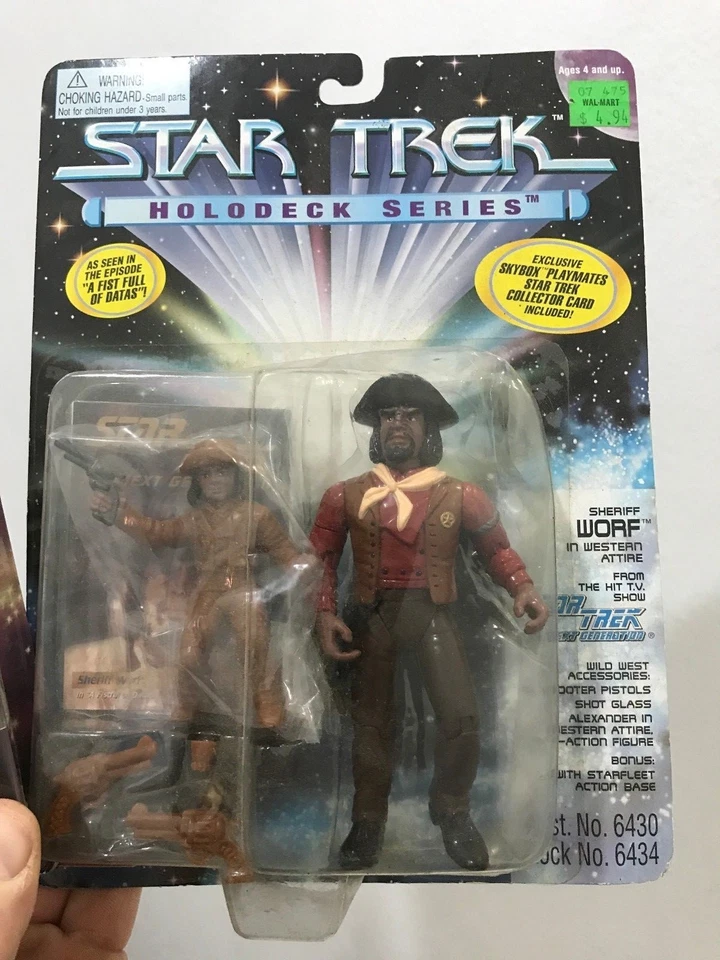 Cadet & Sheriff Worf Action Figures Star Trek - Image 3 of 4