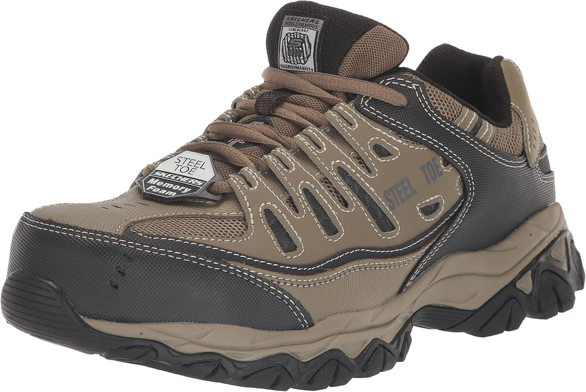 Skechers Men'S Cankton Steel Toe Construction Shoe, M-X-Wide
