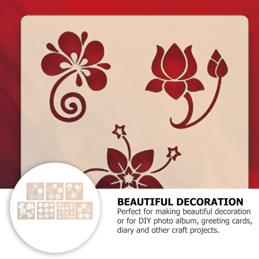 7 Pcs Malvorlage Das Haustier Kind DIY-Blumen-Vorlage Malvorlagen