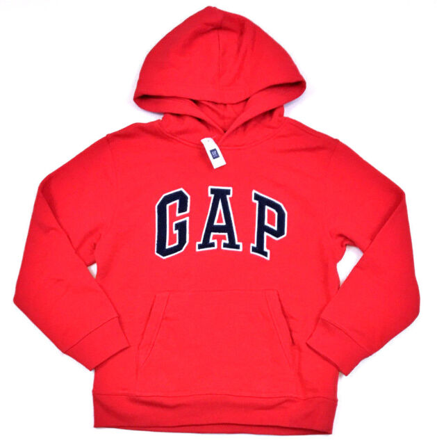 Gap Kids Logo Pullover Hoodie Sweatshirt, Red, X-Large (12) MSRP $29.95 ...